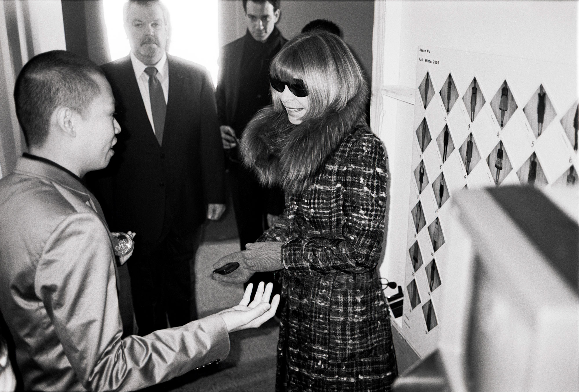 Jason Wu, Anna Wintour, fashion show,  backstage, 